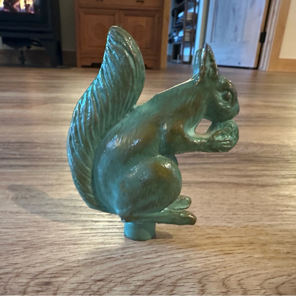 Brass Squirrel Topper